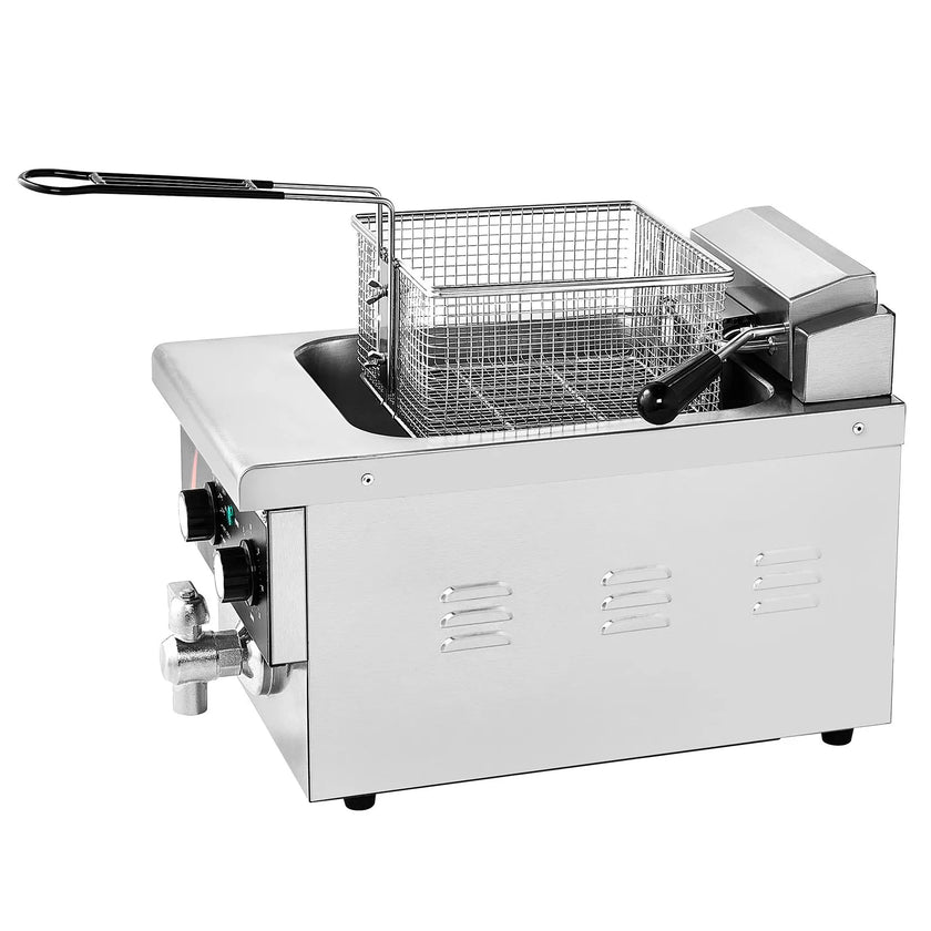 VEVOR Commercial Electric Deep Fryer Countertop Deep Fryer 1750W 9Qt /8.5 L