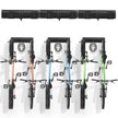 VEVOR Bike Storage Rack, 6 Bike Racks and 3 Helmets Hooks, Wall Mount Bike Storage Hanger, Home & Garage Organizer, Customizable for Various Bike Sizes, Adjustable Holder, Holds Up to 300 lbs, 51-inch
