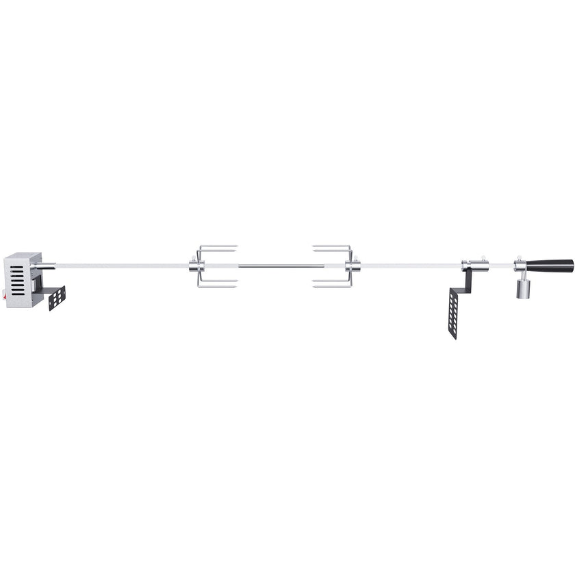 VEVOR Universal Grill Rotisserie Kit for Grills, Electric BBQ Grill with 110V 9W Motor, Stainless Steel Automatic Grilling Kit, Heavy Duty 32