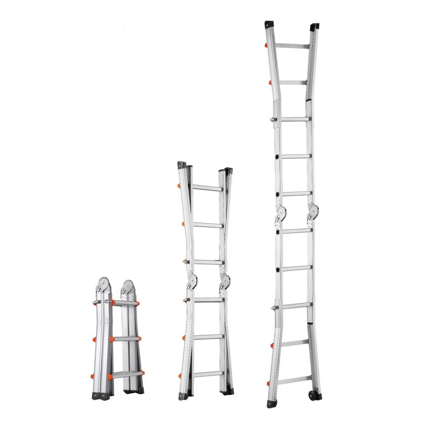 VEVOR Telescoping Ladder A Frame 9.5 FT Extension Multi-Function for Homework