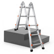 VEVOR Telescoping Ladder A Frame 9.5 FT Extension Multi-Function for Homework