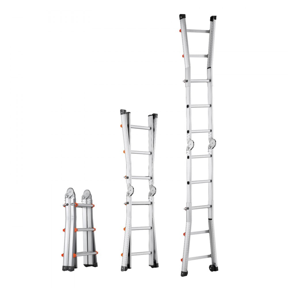 VEVOR Telescoping Ladder A Frame 10 FT Extension Multi-Function for Homework