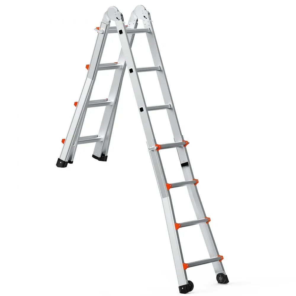 VEVOR Telescoping Ladder A Frame 15 FT Extension Multi-Function for Homework