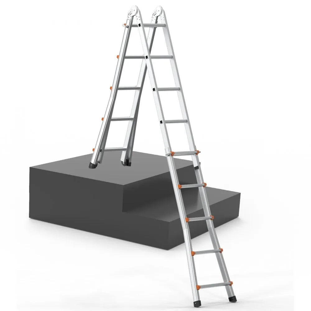 VEVOR Telescoping Ladder A Frame 16.7 FT Extension Multi-Function for Homework