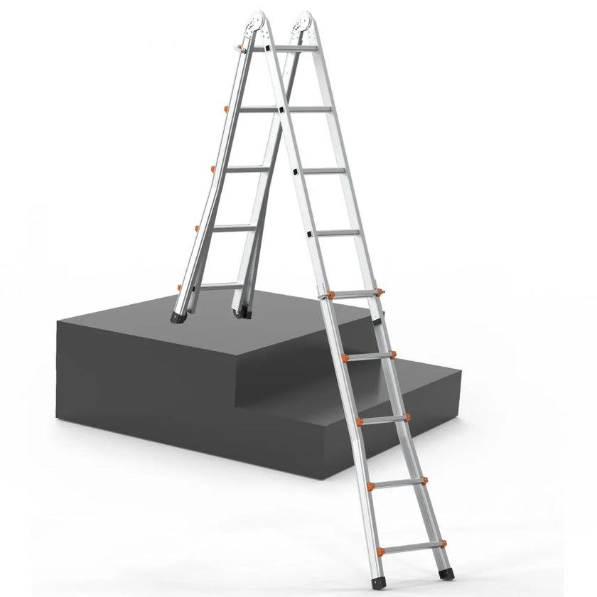 VEVOR Telescoping Ladder A Frame 16.7 FT Extension Multi-Function for Homework