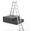 VEVOR Telescoping Ladder A Frame 19 FT Extension Multi-Function for Homework