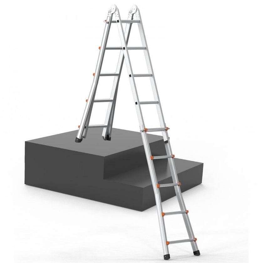 VEVOR Telescoping Ladder A Frame 19 FT Extension Multi-Function for Homework