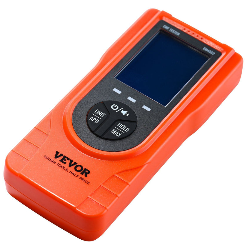 VEVOR 3-in-1 EMF Meter, 5Hz - 3.5GHz, Handheld Rechargeable Electromagnetic Field Radiation Detector, Digital LCD EMF Tester for EF MF RF Home Inspections Outdoor Ghost Hunting Paranormal Equipment