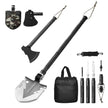 VEVOR Survival Shovel Survival Axe 16-in-1 Camping Folding Shovels with Hatchet