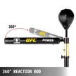 VEVOR Boxing Speed Trainer, Punching Bag Spinning Bar, Training Boxing Ball with Reflex Bar & Gloves, Solid Speed Punching Bag Free Standing, Adjustable Height, for Man, with A Ball