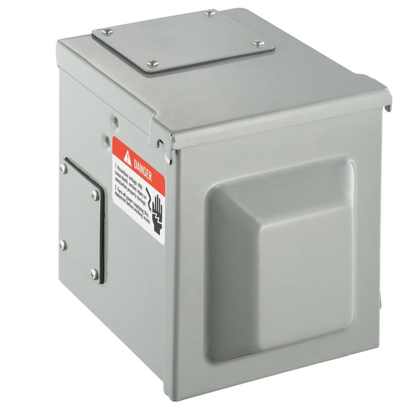 VEVOR 50 Amp RV Power Outlet Box, 125/250 Volt, Enclosed Lockable Outdoor RV Receptacle Box, NEMA 14-50R Weatherproof Electrical Panel, for RV Camper Trailer Motorhome Tested to UL Standards