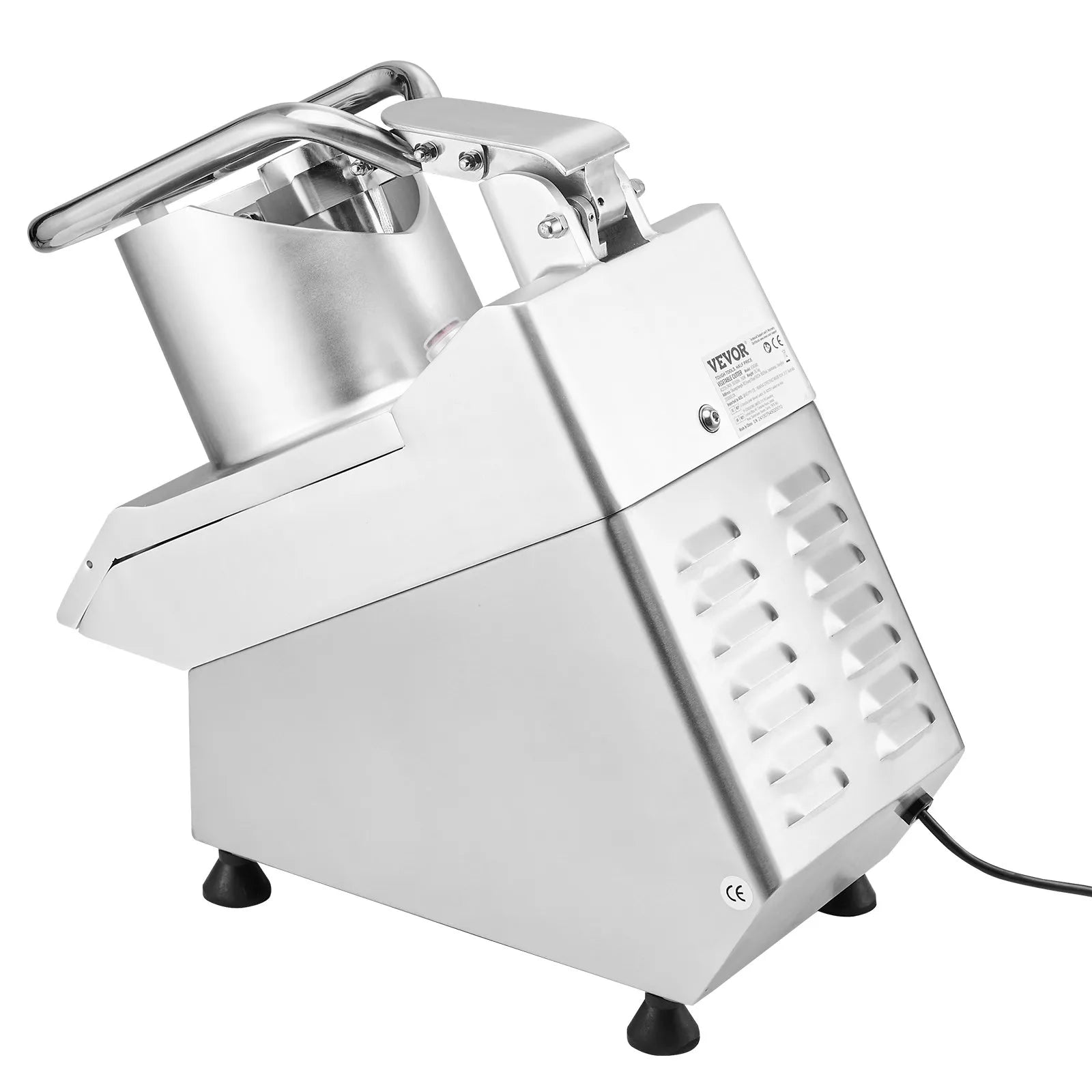 VEVOR Food Processor & Vegetable Chopper w/ 6 Blades Food-Grade Stainless Steel