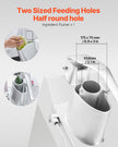 VEVOR Food Processor & Vegetable Chopper w/ 6 Blades Food-Grade Stainless Steel