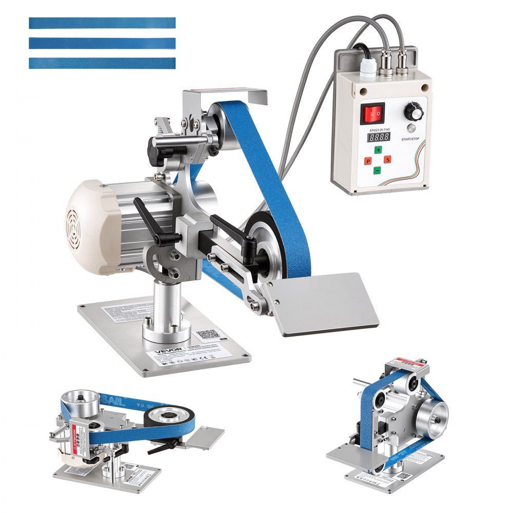 550W Variable Speed Belt Grinder Sander with VFD, 30