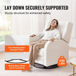 VEVOR Electronic Power Recliner and Swivel Glider, 250 lbs Weight Capacity Swivel Glider Recliner Chair with Adjustable Angle, Polyester Surface Recliner Rocker for Living Room, Bedroom, Off White