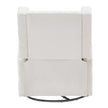 VEVOR Electronic Power Recliner and Swivel Glider, 250 lbs Weight Capacity Swivel Glider Recliner Chair with Adjustable Angle, Polyester Surface Recliner Rocker for Living Room, Bedroom, Off White