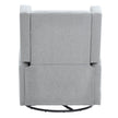 VEVOR Electronic Power Recliner and Swivel Glider, 250 lbs Weight Capacity Swivel Glider Recliner Chair with Adjustable Angle, Polyester Surface Recliner Rocker for Living Room, Bedroom, Light Gray