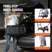 VEVOR Aluminum Hand Truck, 2 in 1, 300 lbs Load Capacity, Heavy Duty Industrial Convertible Folding Hand Truck and Dolly, Utility Cart Converts from Hand Truck to Platform Cart with Rubber Wheels