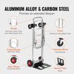 VEVOR Aluminum Hand Truck, 2 in 1, 400 lbs Load Capacity, Heavy Duty Industrial Convertible Folding Hand Truck and Dolly, Utility Cart Converts from Hand Truck to Platform Cart with Rubber Wheels