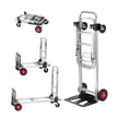 VEVOR Aluminum Hand Truck, 2 in 1, 400 lbs Load Capacity, Heavy Duty Industrial Convertible Folding Hand Truck and Dolly, Utility Cart Converts from Hand Truck to Platform Cart with Rubber Wheels