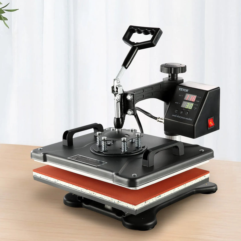 VEVOR Heat Press Machine 12x15 inch 8 in 1 Combo Digital Multifunctional Sublimation Heat Transfer Machine 360 Degree Rotation Swing Away for Printing T Shirts Hat Mug Cap Plate