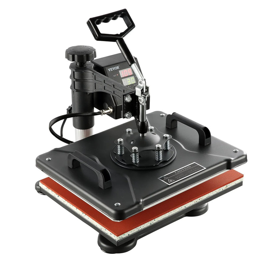 VEVOR Heat Press Machine 12x15 inch 8 in 1 Combo Digital Multifunctional Sublimation Heat Transfer Machine 360 Degree Rotation Swing Away for Printing T Shirts Hat Mug Cap Plate
