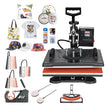 VEVOR Heat Press Machine 12x15 inch 8 in 1 Combo Digital Multifunctional Sublimation Heat Transfer Machine 360 Degree Rotation Swing Away for Printing T Shirts Hat Mug Cap Plate