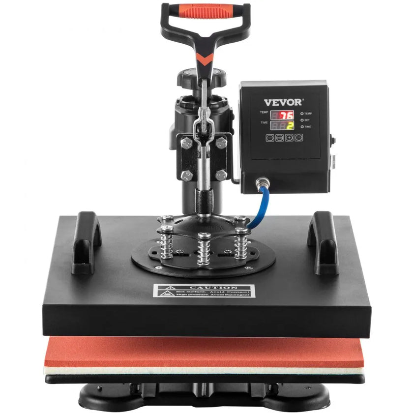 VEVOR Heat Press 15x15 Inch Heat Press Machine 5 in 1 Multifunctional Sublimation Dual LED Display Heat Press Machine for t Shirts Swing Away Design