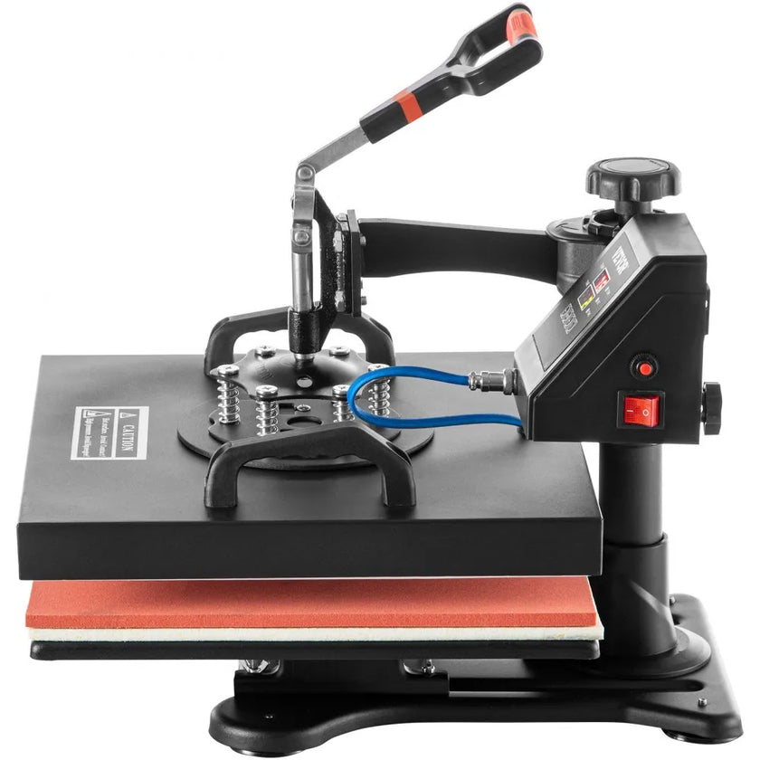 VEVOR Heat Press 15x15 Inch Heat Press Machine 5 in 1 Multifunctional Sublimation Dual LED Display Heat Press Machine for t Shirts Swing Away Design