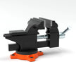 VEVOR Bench Vise, 4.5-inch Jaw Width 3.3-inch Jaw Opening , 240-Degree Swivel Locking Base Multipurpose Vise with Anvil, Heavy Duty Cast Iron Workbench Vise with Bolts & Nuts, for Drilling, Pipe Cutti