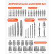 VEVOR 49-Piece Screw & Bolt Extractor Tool Set with Drill Bits