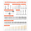 VEVOR 63-Piece Screw Extractor, Nut Splitter & Tap Tool Set with Case