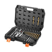 VEVOR 63-Piece Screw Extractor, Nut Splitter & Tap Tool Set with Case