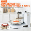 VEVOR Cake Decorating Machine Cake Frosting Spreading for 4