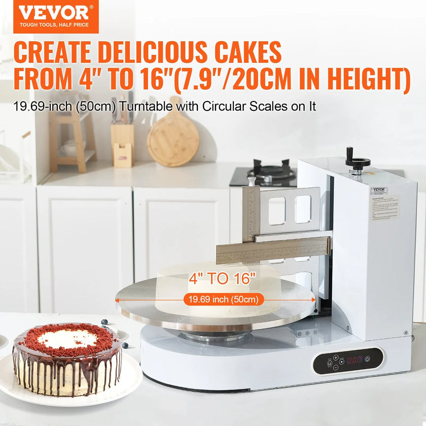 VEVOR Cake Decorating Machine Cake Frosting Spreading for 4
