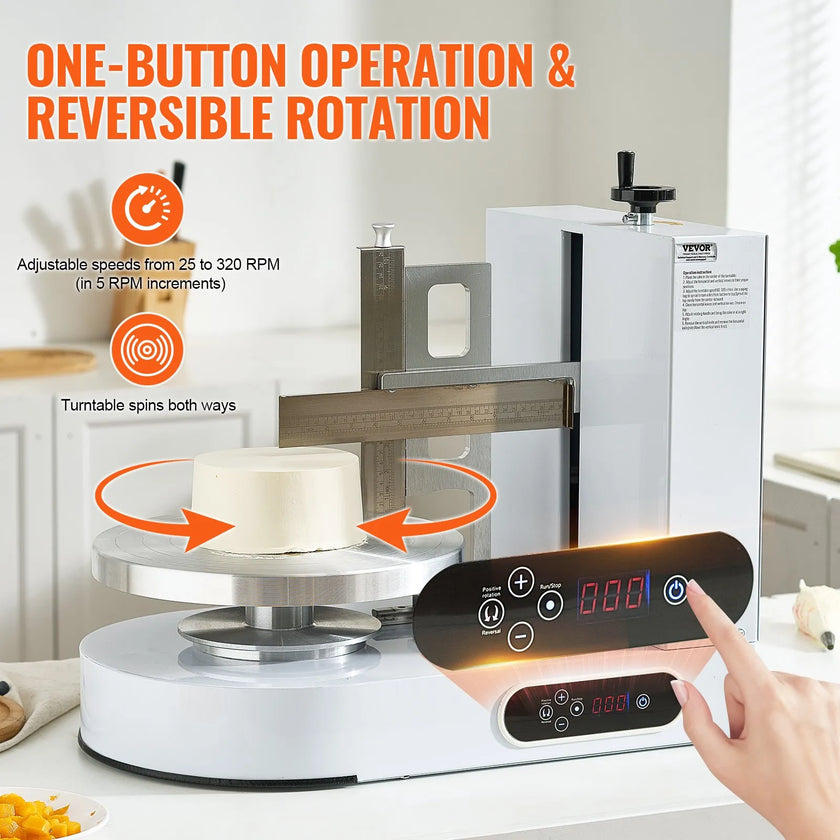 VEVOR Cake Decorating Machine Cake Frosting Spreading for 6
