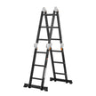 VEVOR Multi-Purpose Folding Ladder 7-in-1 3 Step 12ft with Scaffolding Plank