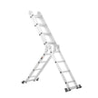 VEVOR Multi-Purpose Folding Ladder 7-in-1 4 Step 15.5ft Reach Height for Work
