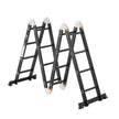 VEVOR Multi-Purpose Folding Ladder 7-in-1 4 Step 15.5ft with Scaffolding Plank