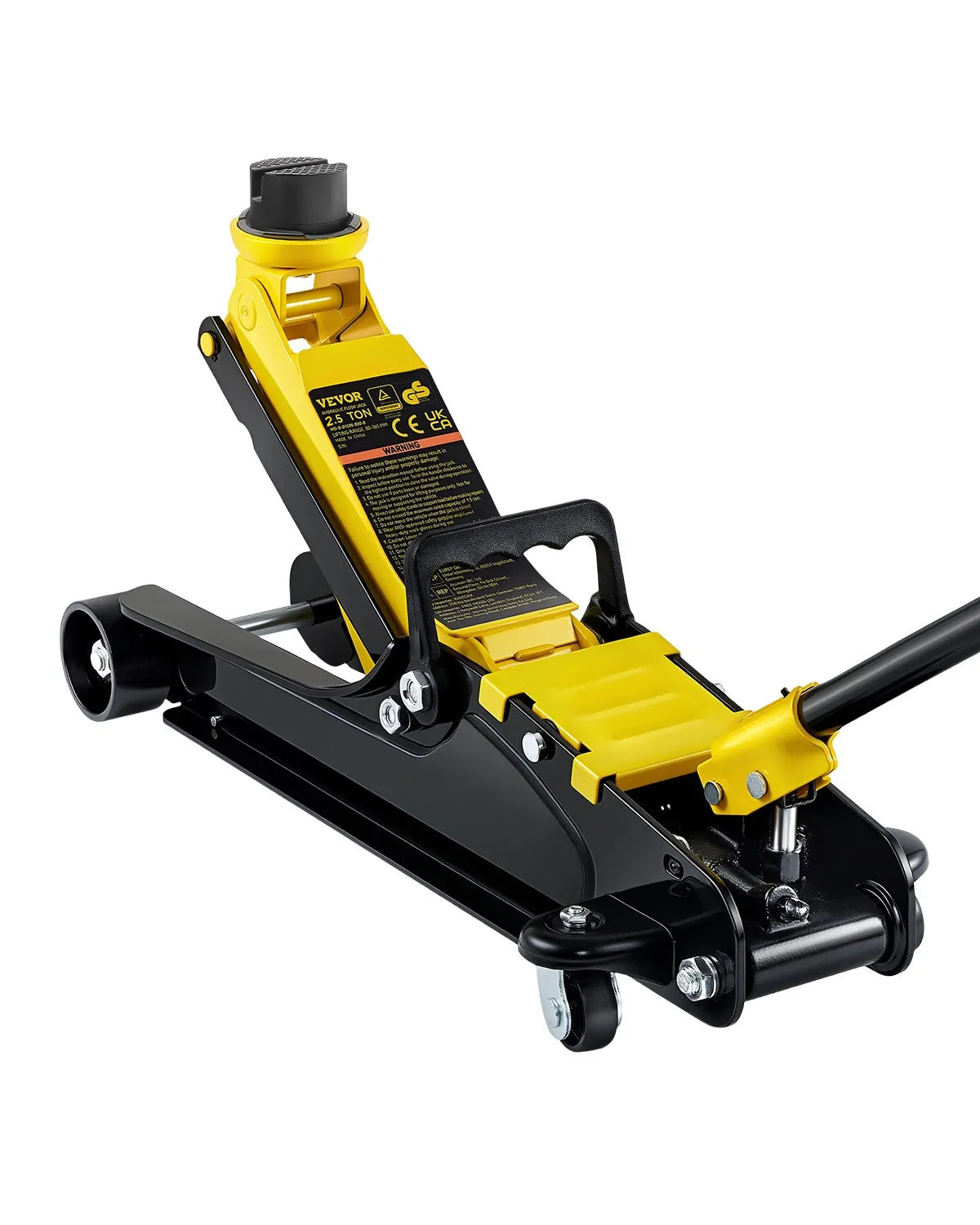 VEVOR Floor Jack, 2.5 Ton Low Profile Floor Jack, Heavy-duty Steel Racing Floor Jack With Single Piston Lift Pump, Floor Jack Lifting Range 3.35