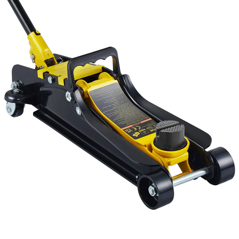 VEVOR Floor Jack, 2.5 Ton Low Profile Floor Jack, Heavy-duty Steel Racing Floor Jack With Single Piston Lift Pump, Floor Jack Lifting Range 3.35