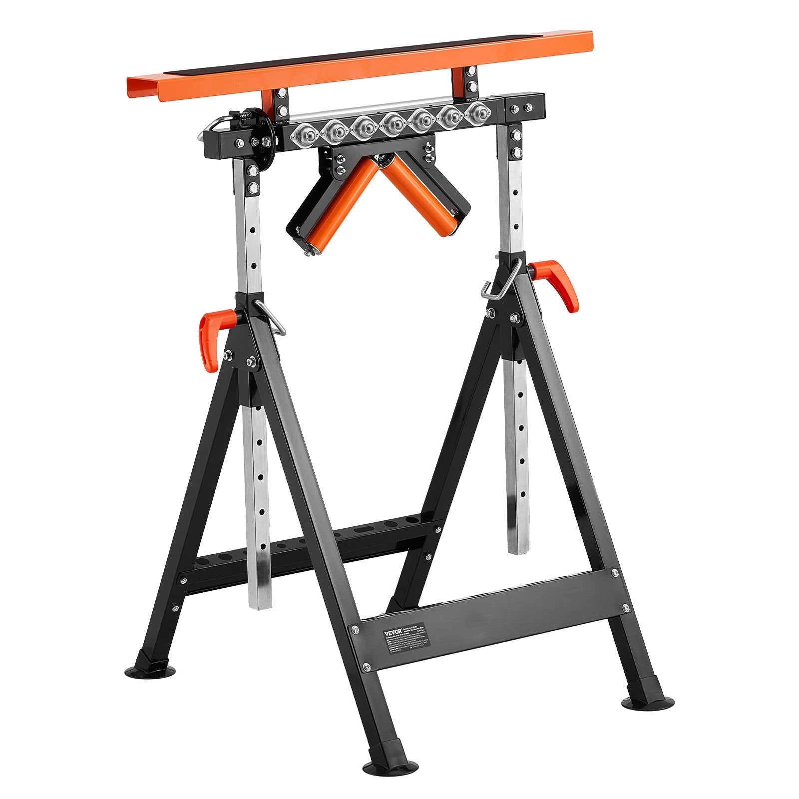 VEVOR 4-in-1 Woodworking Roller Stand Max Load 440 lb Adjustable Height 33-50 in
