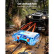 Portable Electric Winch 4500 lbs, 12V DC Recovery Winch with Synthetic Rope, Wireless & Wired Remote Controls, Recovery Kit for ATV, UTV, Off-Road & Outdoor Pulling