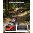 Portable Electric Winch 4500 lbs, 12V DC Recovery Winch with Synthetic Rope, Wireless & Wired Remote Controls, Recovery Kit for ATV, UTV, Off-Road & Outdoor Pulling