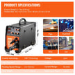 VEVOR MIG Welder, 3 in 1 Welder Welding Machine, 270 Amp MIG Lift TIG Arc Welder 110V 220V Lift ARC Welder Digital Display Combo Welding Machine MMA Stick IGBT DC Inverter Welder