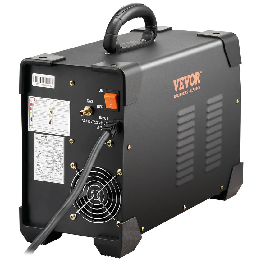 VEVOR MIG Welder, 3 in 1 Welder Welding Machine, 270 Amp MIG Lift TIG Arc Welder 110V 220V Lift ARC Welder Digital Display Combo Welding Machine MMA Stick IGBT DC Inverter Welder