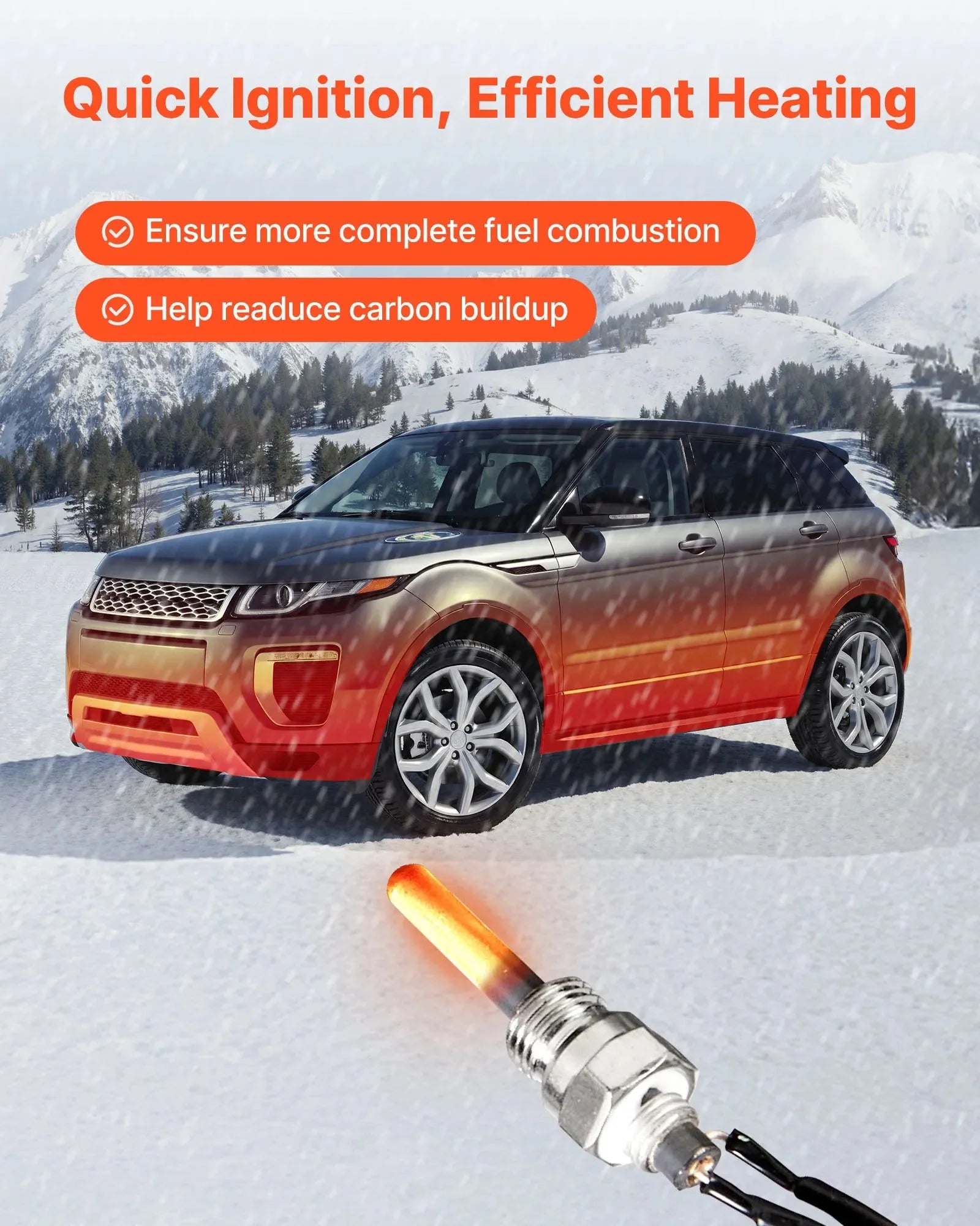 VEVOR 8V Glow Plug Repair Kit, Glow Plug Heater Repair Parking Heater Maintenance Kit with Atomization Mesh, Compatible with 2KW 5KW 8KW Diesel Air Heaters Models, Diesel Heaters Parts for Car Truck