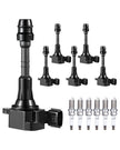 VEVOR Ignition Coil Pack and Spark Plugs 6 PCS Compatible with Nissan Infiniti