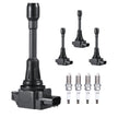 VEVOR Ignition Coil Pack and Spark Plugs Set of 4 Compatible with Nissan Altima