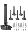 VEVOR Ignition Coil Pack and Spark Plugs Set of 6 Compatible with Dodge Jeep Ram